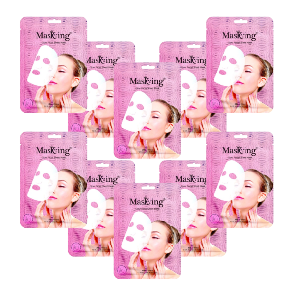 Glow Sheet Mask, pack of 10