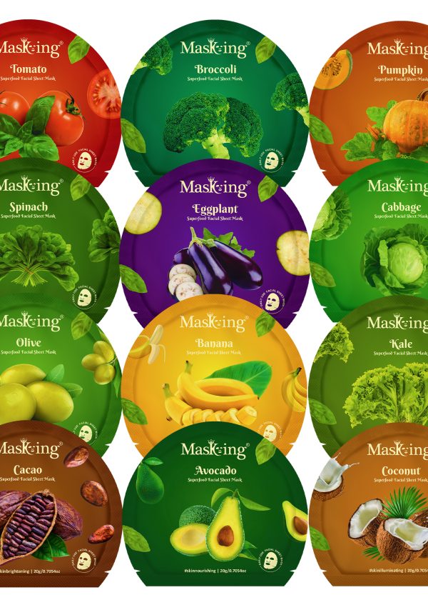 Superfood Facial Sheet Mask, pack of 12