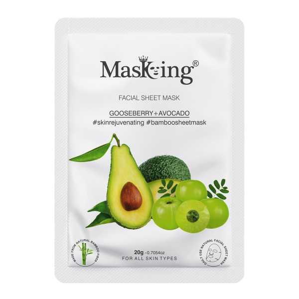Avocado+Gooseberry Bamboo Facial Sheet Mask