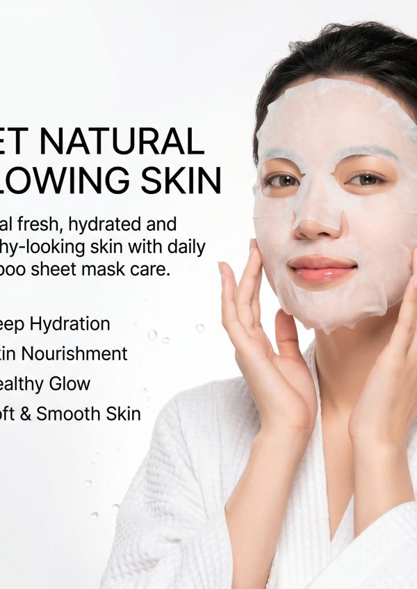 Bamboo Facial Sheet Masks, Pack of all 3