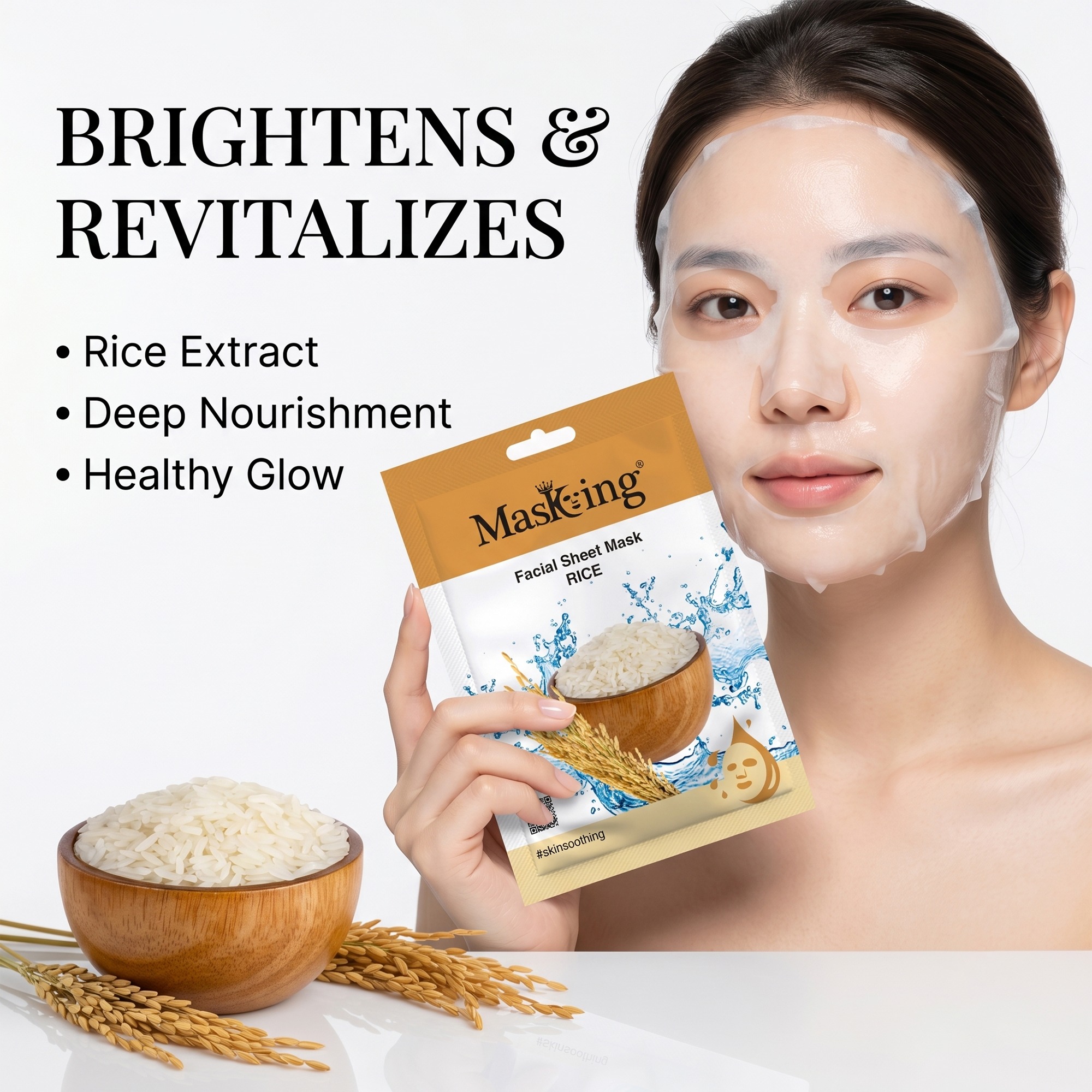Beauty Rice Skin Soothing Facial Sheet Mask