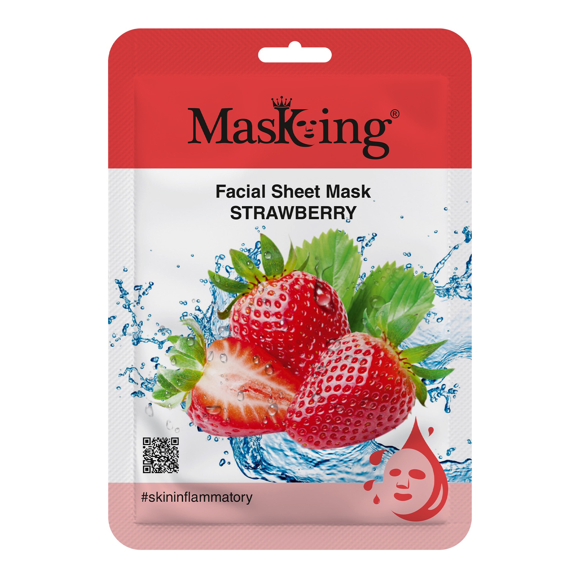 Beauty Strawberry Glow Facial Sheet Mask