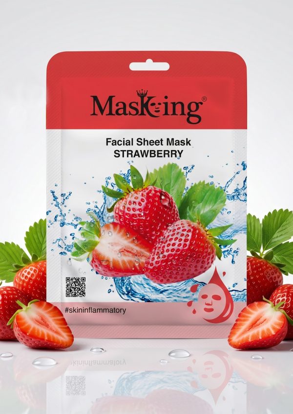 Beauty Strawberry Glow Facial Sheet Mask