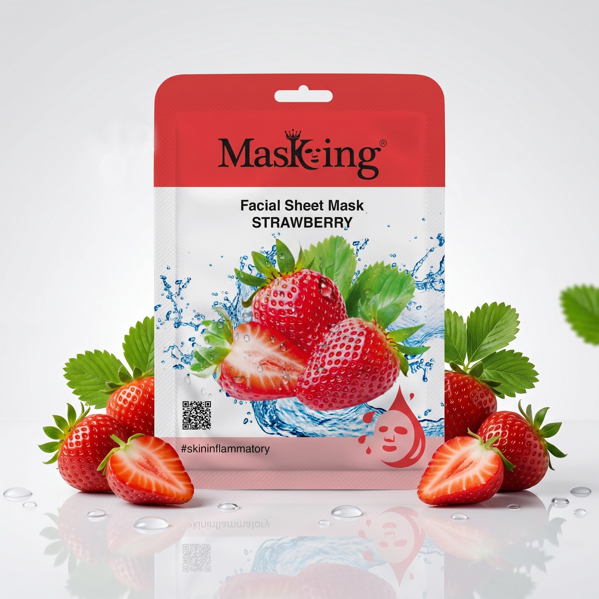 Beauty Strawberry Glow Facial Sheet Mask