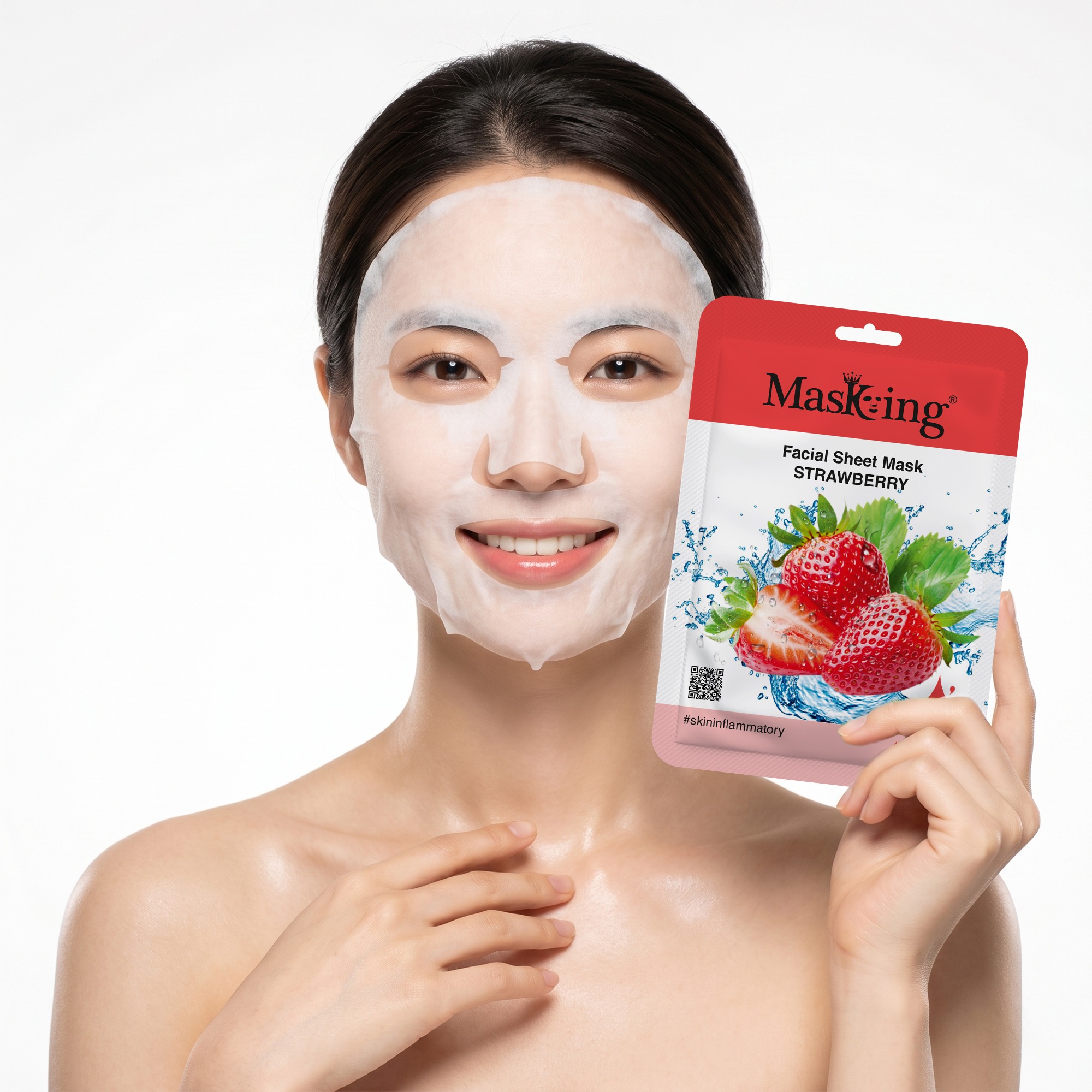 Beauty Strawberry Glow Facial Sheet Mask