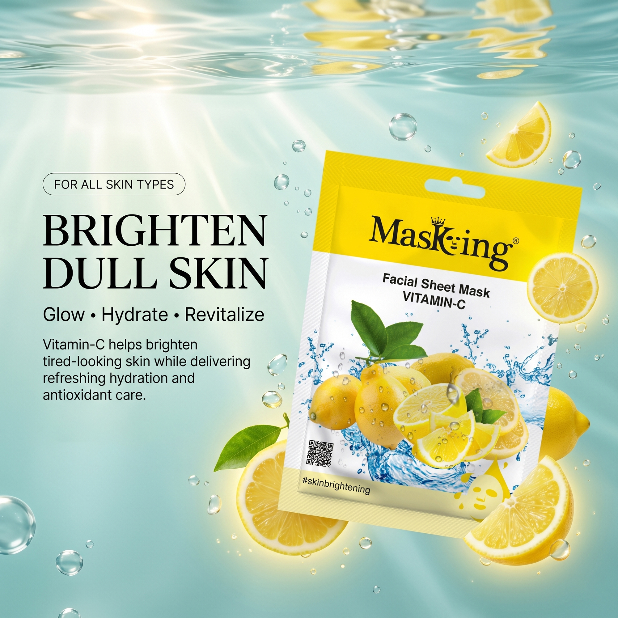 Beauty Vitamin-C Facial Sheet Mask