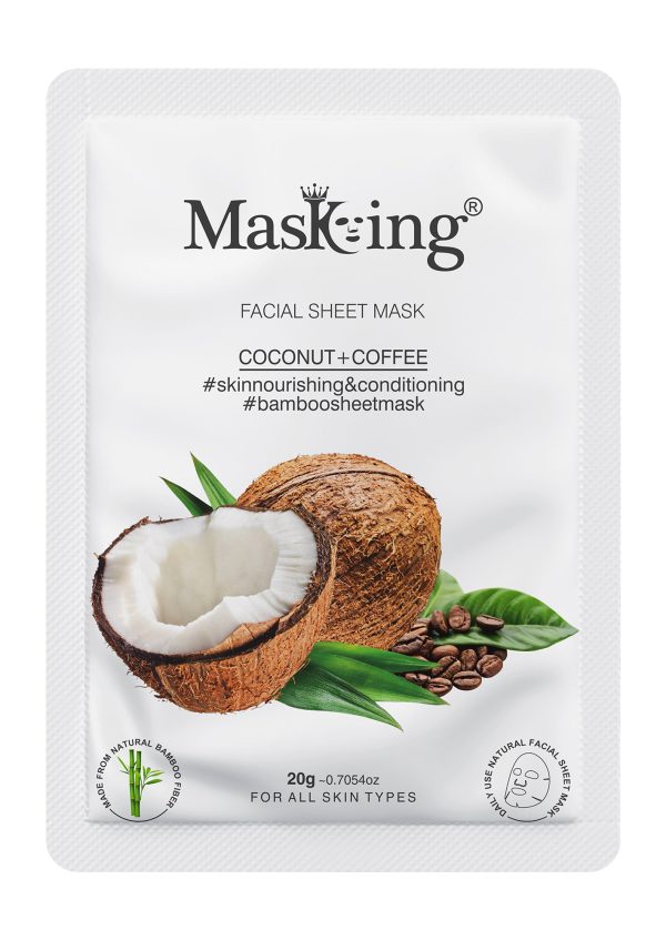 MasKing Coffee+Coconut Bamboo Facial Sheet Mask