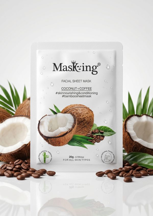 Coffee+Coconut Bamboo Facial Sheet Mask2