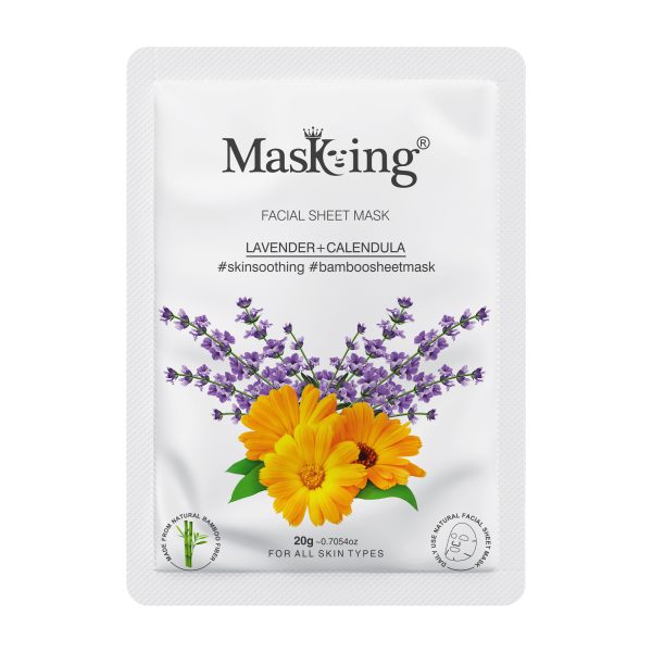 Lavender+Calendula Bamboo Facial Sheet Mask