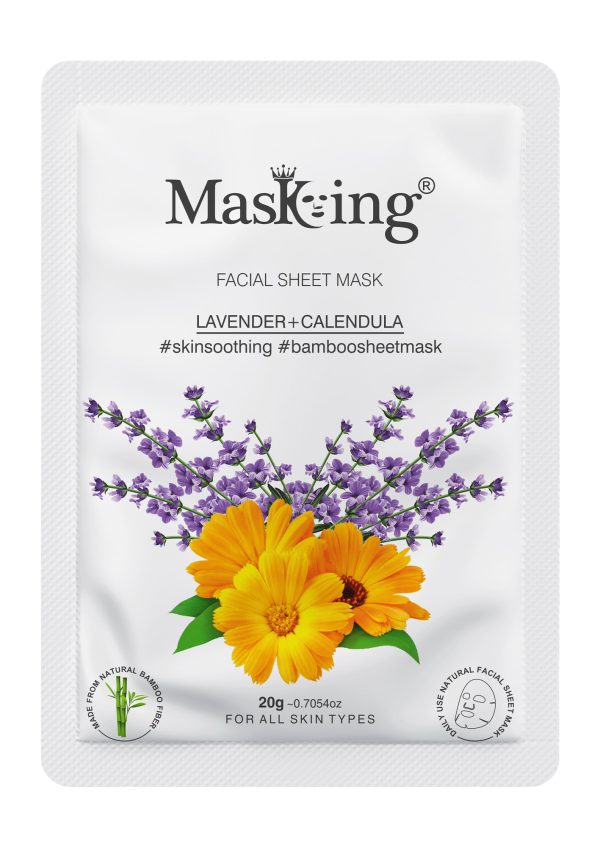 Lavender+Calendula Bamboo Facial Sheet Mask