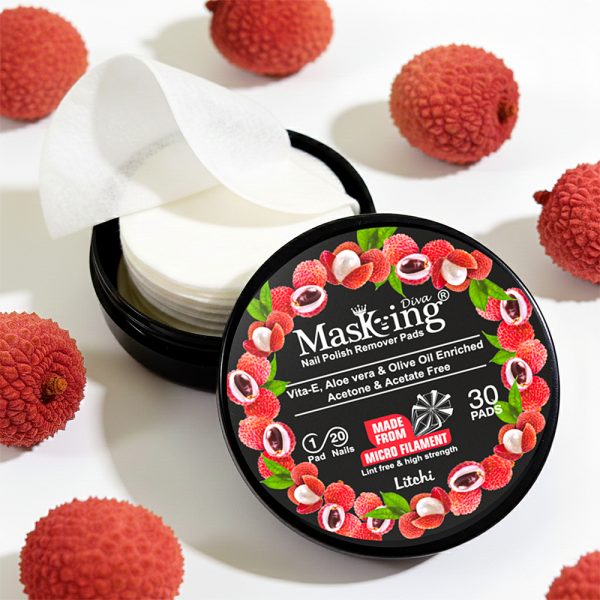 Litchi Nail Polish Remover Pads