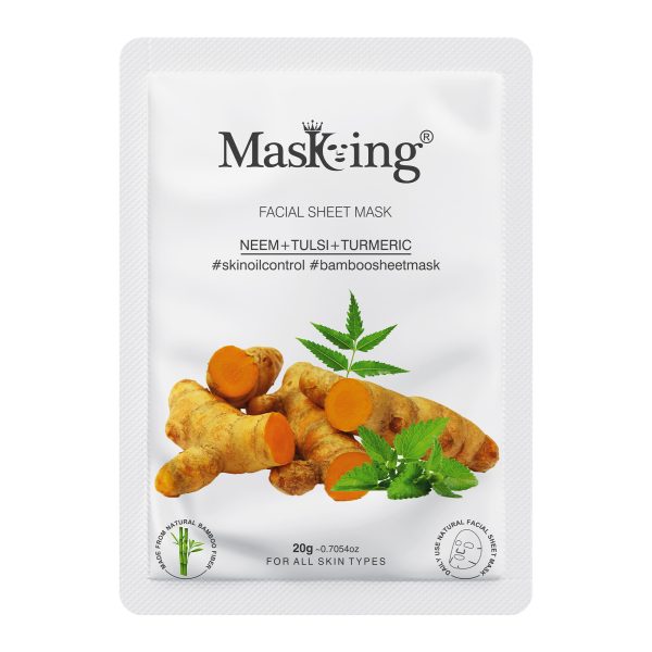 Neem+Tulsi+Turmeric Bamboo Facial Sheet Mask