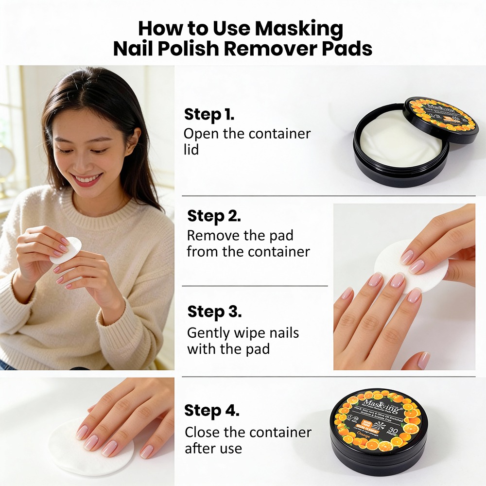 Orange Nailpaint Remover pads3