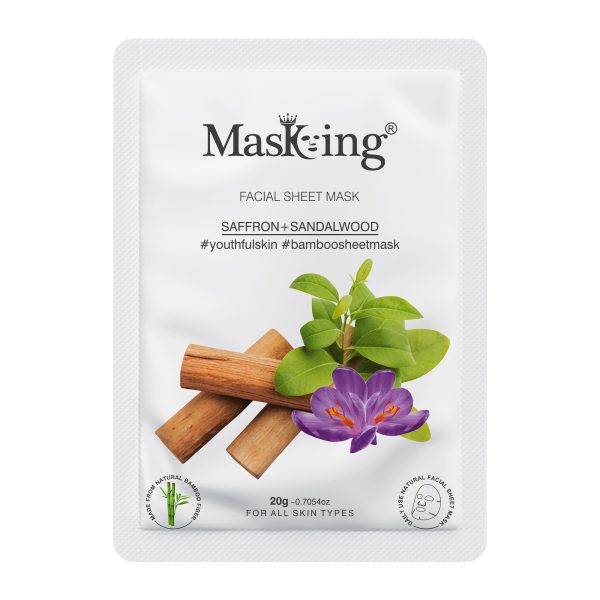 Saffron+Sandalwood Bamboo Facial Sheet Mask