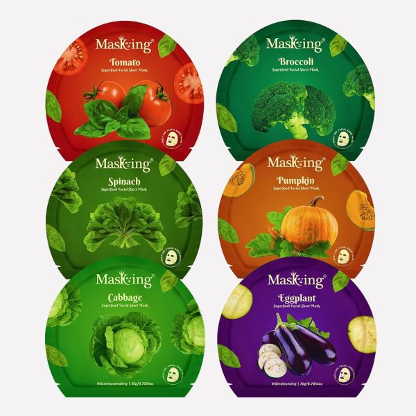 Superfood Facial Sheet Mask, pack of 6 -1