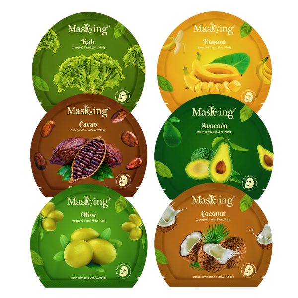 Superfood Facial Sheet Mask, pack of 6 -2