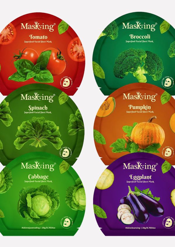 Superfood Facial Sheet Mask, pack of 6 - 1