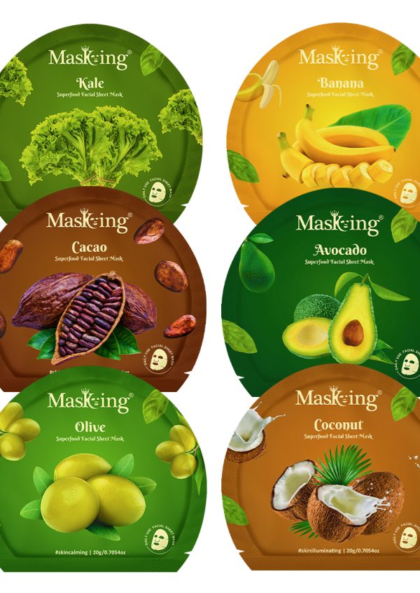 Superfood Facial Sheet Mask, pack of 6 - 2