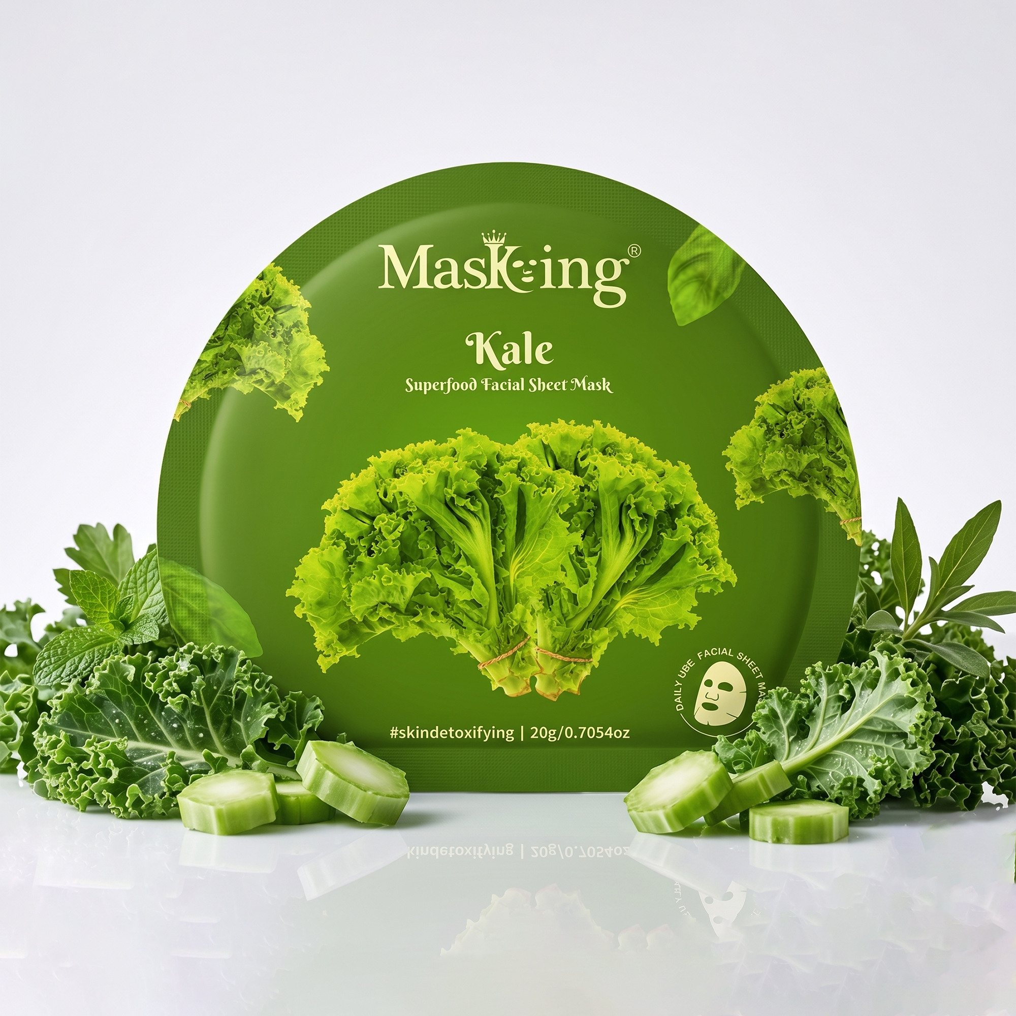 Superfood Kale Facial Sheet Mask2