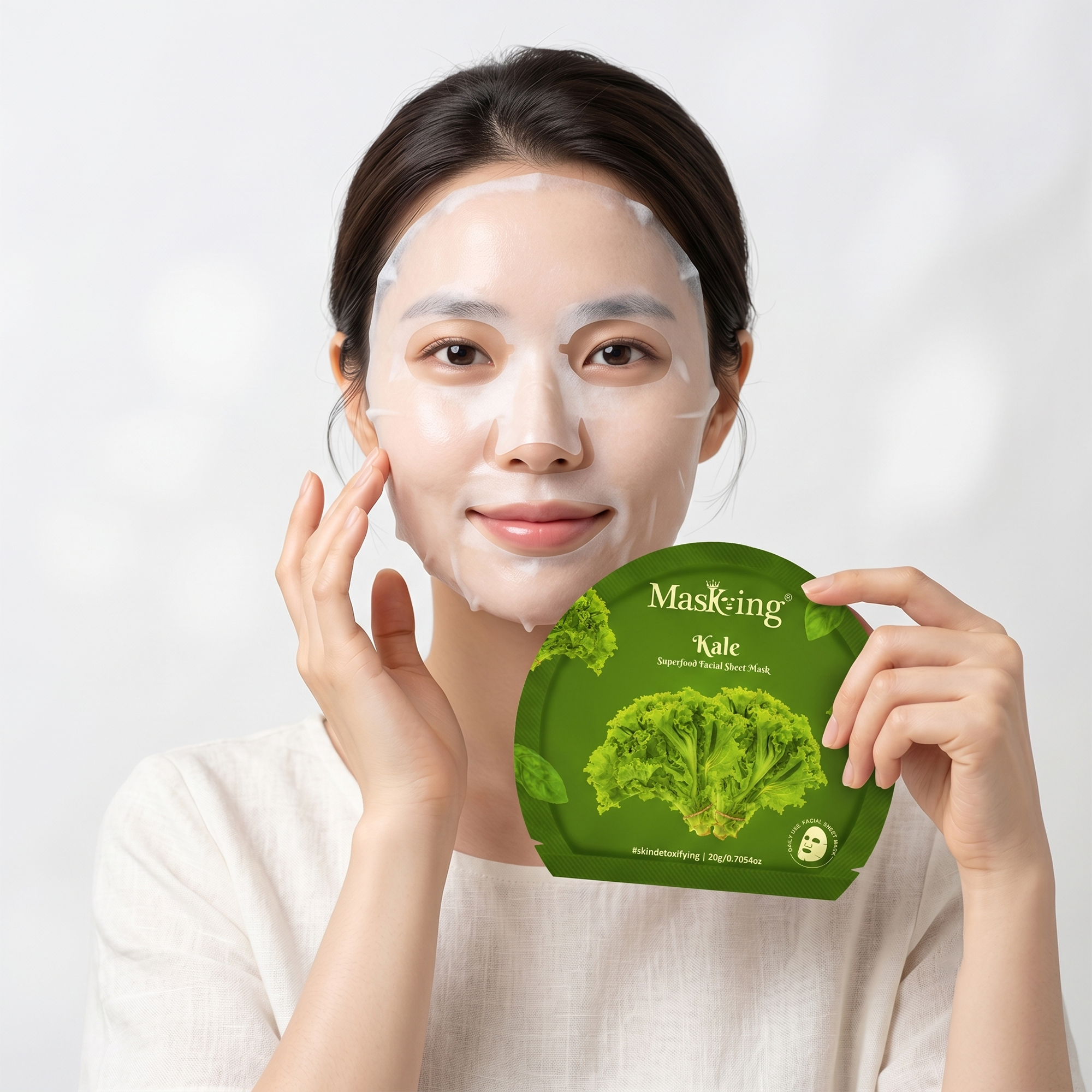 Superfood Kale Facial Sheet Mask5