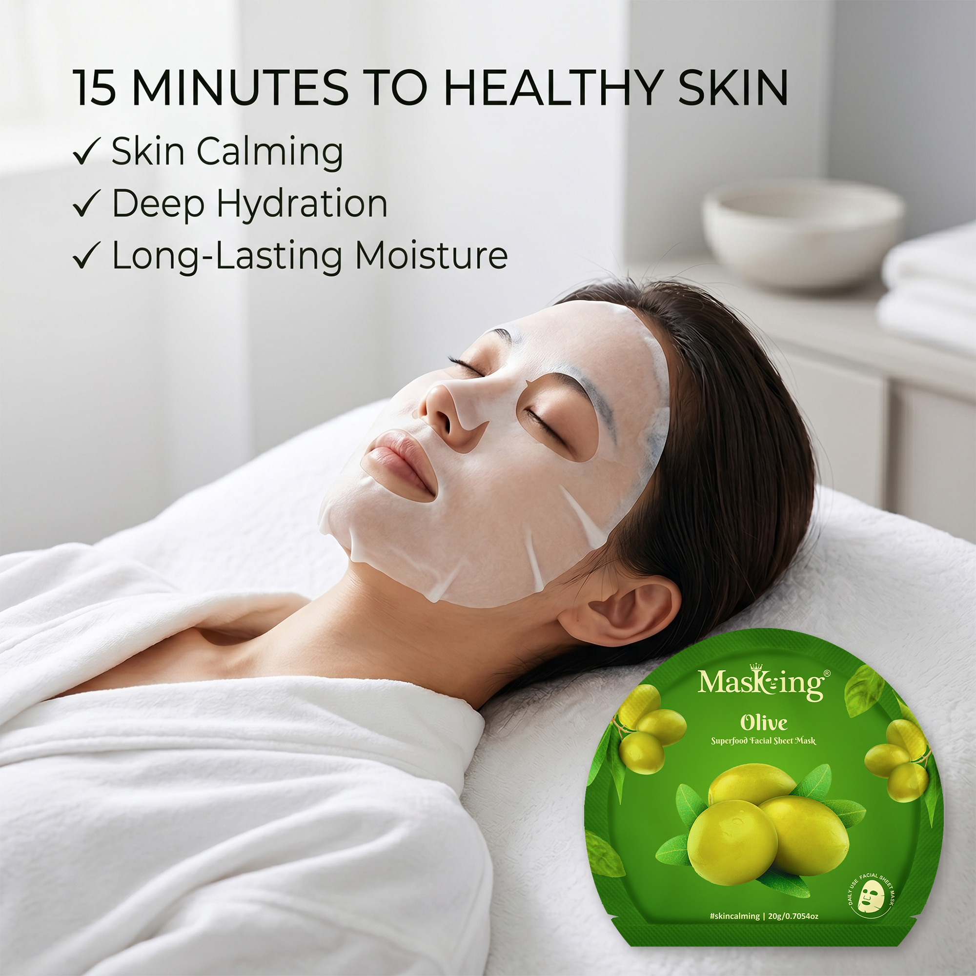 Superfood Olive Facial Sheet Mask - Image 3