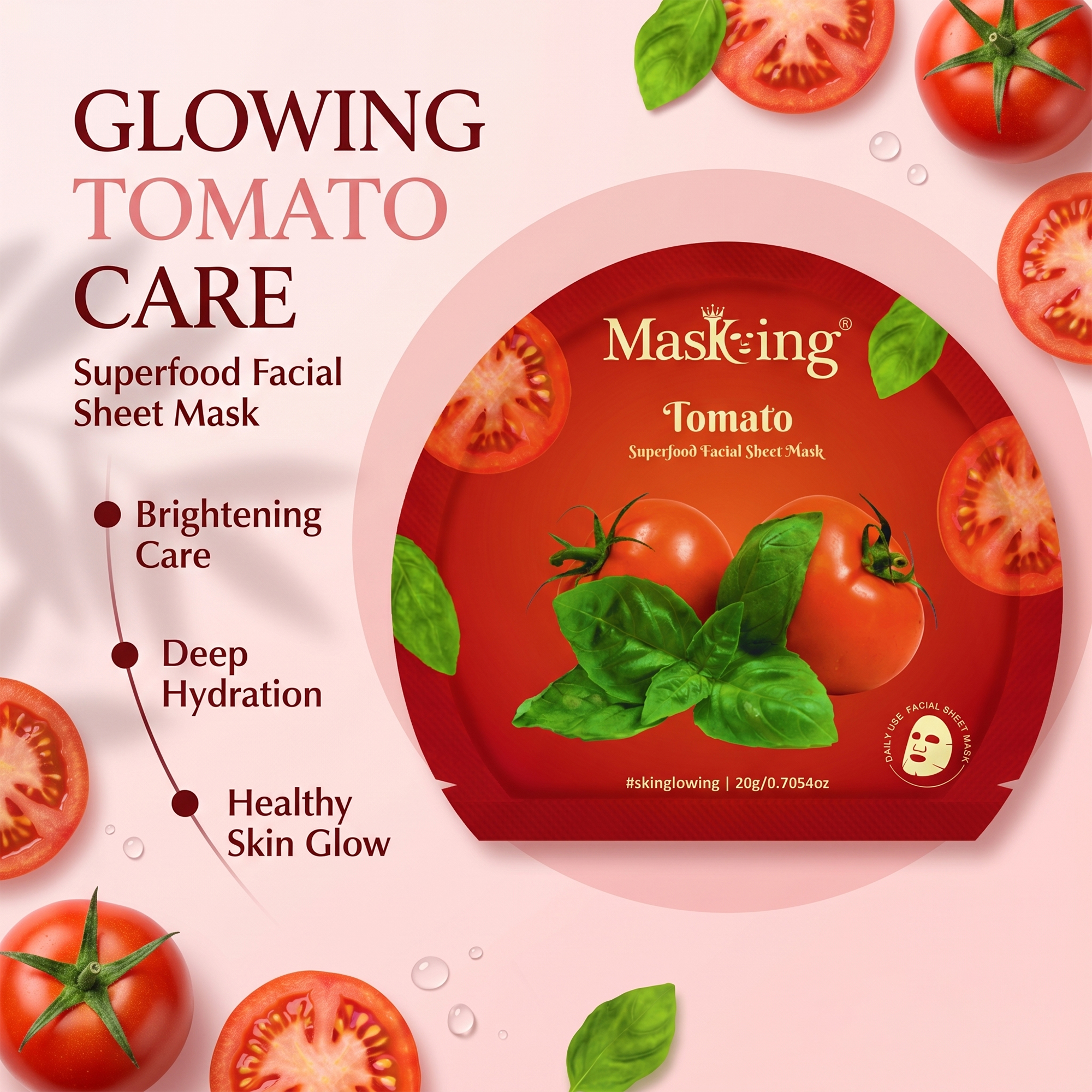 Superfood Tomato Facial Sheet Mask - Image 7