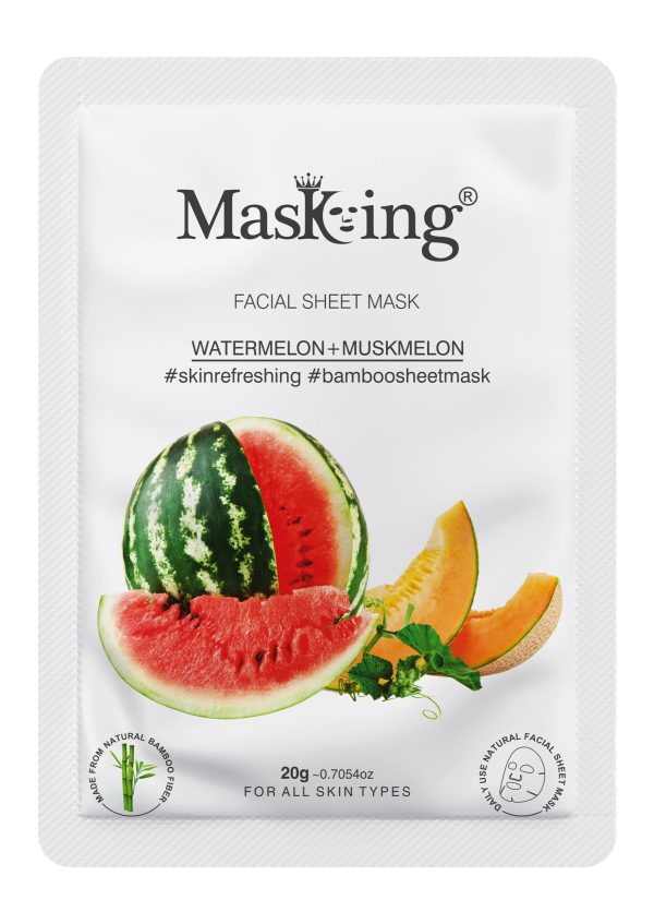 MasKing Watermelon+Muskmelon Bamboo Facial Sheet Mask